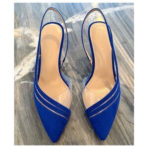Kelly & Katie Cobalt Blue Suede Slingback Pumps NWOB - SZ 9 1/2